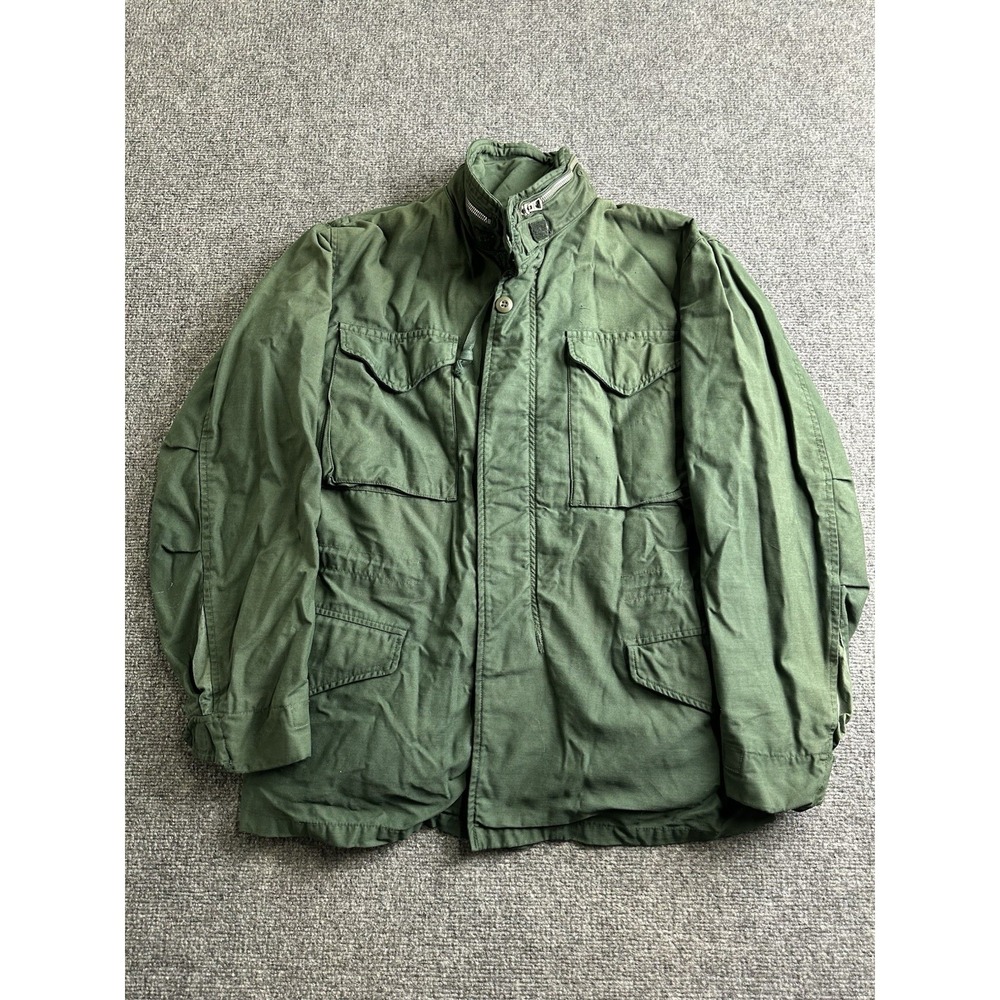 Mens OG-107 Military Field Jacket 1960s-70s Olive Green, Size M
